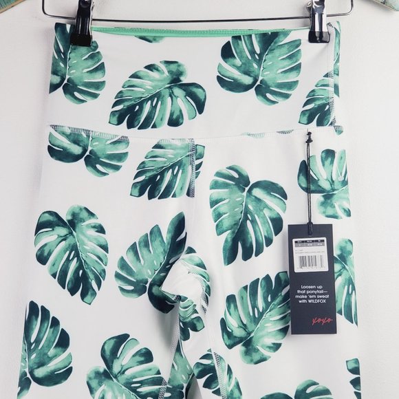 Wildfox Sweat Tropical Banana Leaves Leggings NWT - Picture 3 of 9